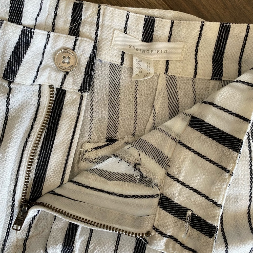SPRINGFIELD striped linen shorts - Picture 2 of 6